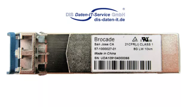 Brocade GBIC-Modul 8Gbit 10km LW FC SFP+ / Metallverschluss / 57-1000027-01