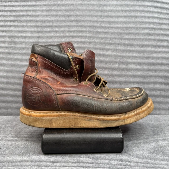 IRISH SETTER RED Wing Work Boots Mens 8.5 D Brown Leather Moc Toe 83605 ...