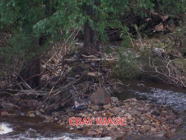 Photo  Debris Caught Amongst Trees At Oughtibridge Following Floods In June 2007