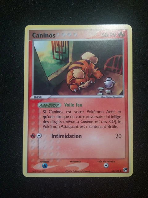 Caninos 65/100 Commune Ex Sandstorm FR Pokemon Near Mint Card