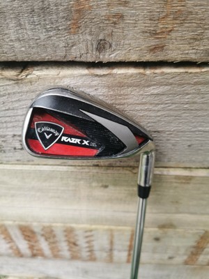 SINISTRA Callaway RAZR X BLACK 7 Ferro Acciaio True Temper UNIFLEX Albero 