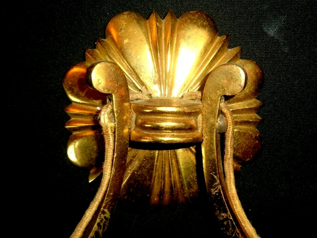 Belle Paire Applique Ancienne Bronze Laiton Design Prou Leleu Art Deco Vers 40