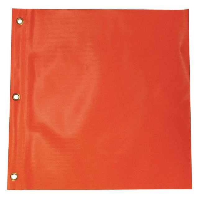 GRAINGER APPROVED 9RW13 Handheld Warning Flag,Fluorescent Orange