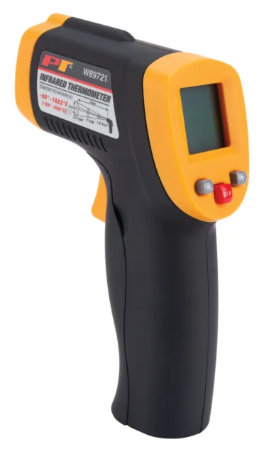 Performance Tool W89721 Non Contact Digital Laser Infrared Thermometer, Orange