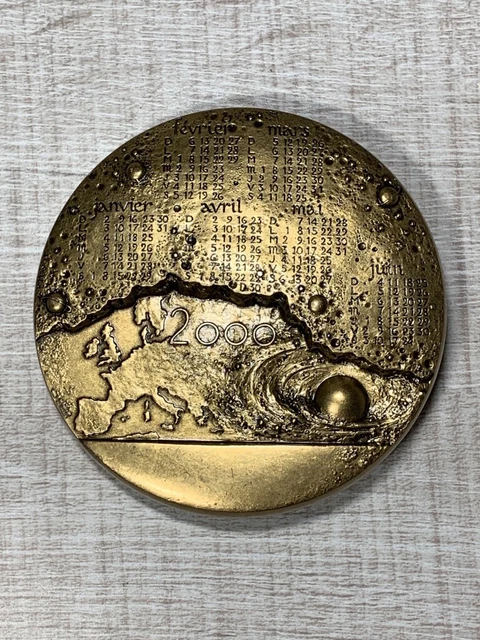 Médaille Commémorative En Bronze 1946-1996 - 50 Ans Du Commissariat Au Plan - 81mm