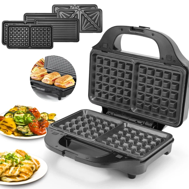 SUPERLEX 6-in-1 Multifunktion Sandwich Maker Toaster Waffeleisen