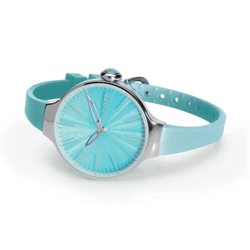 Orologio Donna HOOPS CHERIE Silicone Colorato NEW Lady Small Silver 3