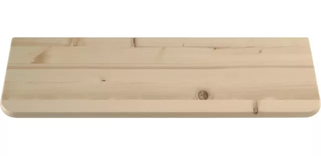 Armetta mensola legno linea Norma abete naturale 560 mm x 190 mm x 18 mm 9001