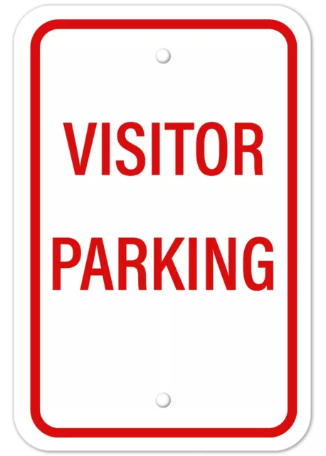 Visitor Parking Only Sign Aluminum Composite 12"x 18" Metal Traffic Outdoor Sign