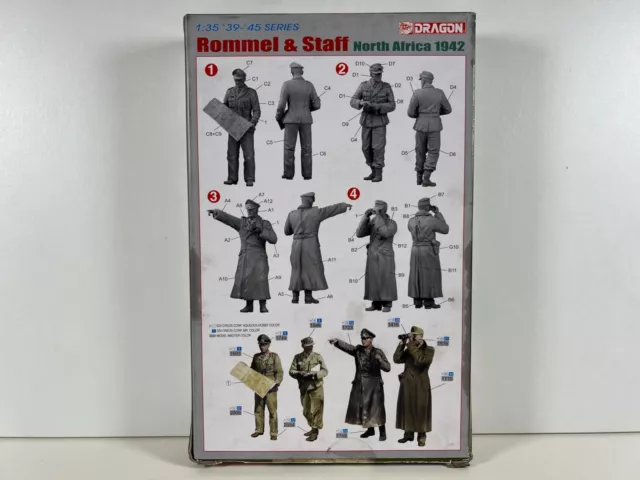 Dragon 1:35 Figuren Set Rommel & Staff North Africa 1942 Art. 6723 OVP & NEU 2