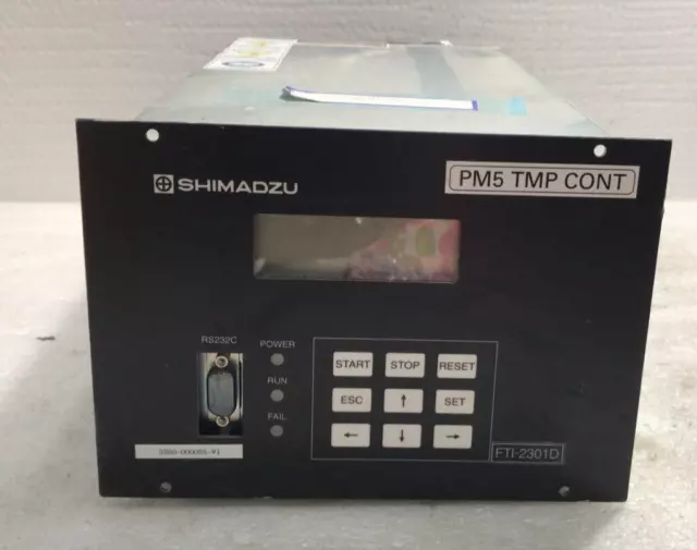✅ Shimadzu FTI-2301D(T1)-D3R Turbomolecular Pump Controller Turbo 3Z80-000025-V1