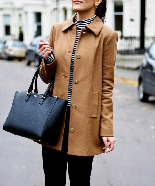 new Stunning HOBBS WOOL COAT warm winter size uk 12 eur 40 usa 8 RRP £249 ;