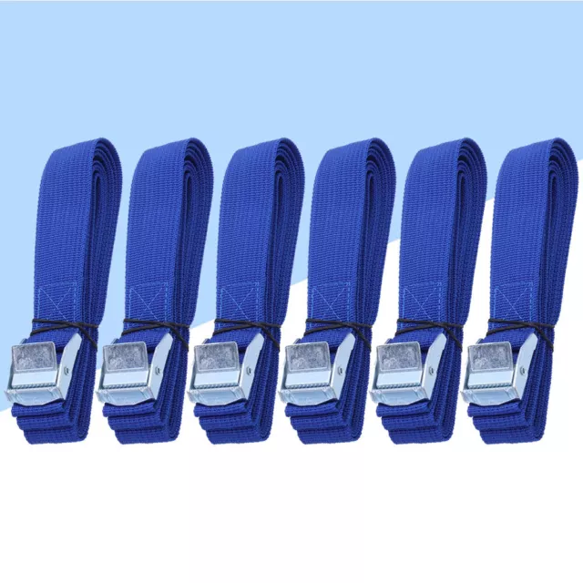 6 PCS Car Roof Rack Cargo Lashing Straps Tie Down Cam Buckle Travel 2.5M