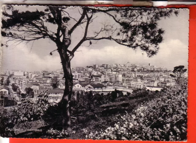 Cartolina  Cagliari   Citta'  B/N  Viaggiata  1959 Panorama   Regalo