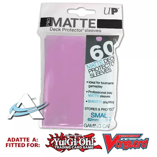 60 Bustine Protettive NEW Ultra PRO MATTE Small Size Sleeves • Rosa Pink