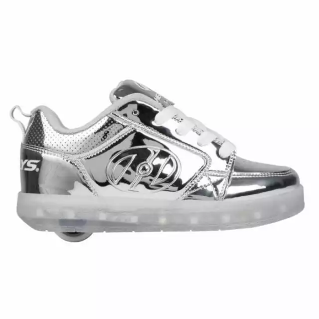 Heelys Boys girls  Silver Chrome, Black 2