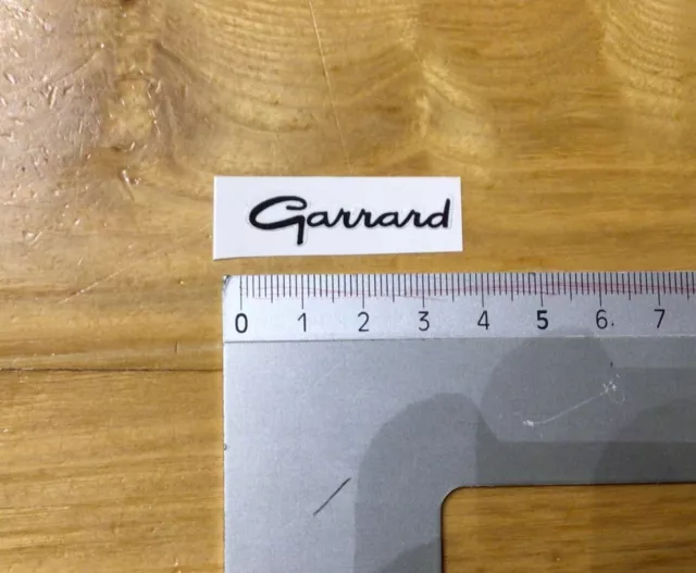Sticker Emblem Garrard Logo Tape amp ampli platine TURNTABLE tube