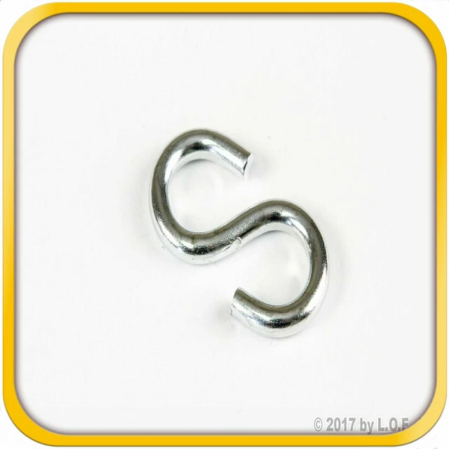 1 S-Hook 1.75 Long x 15/16" wide x 3/16 Inch ThickH Duty Tarp Strap 35 Lbs New