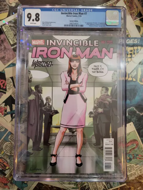 Invincible Iron Man #7 1st Riri Williams Women in Power Var CGC 9.8