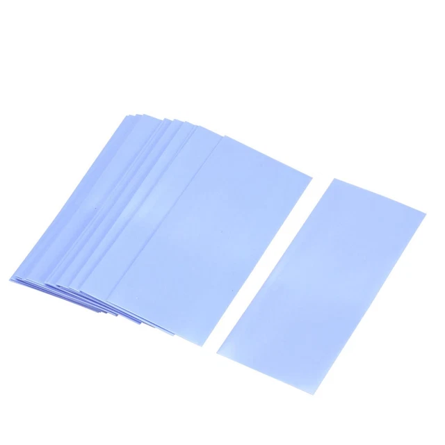 PVC Tubo termoretraibile 29.5mm 20pz 18650 pellicola restringibile 72MM AZZURRO
