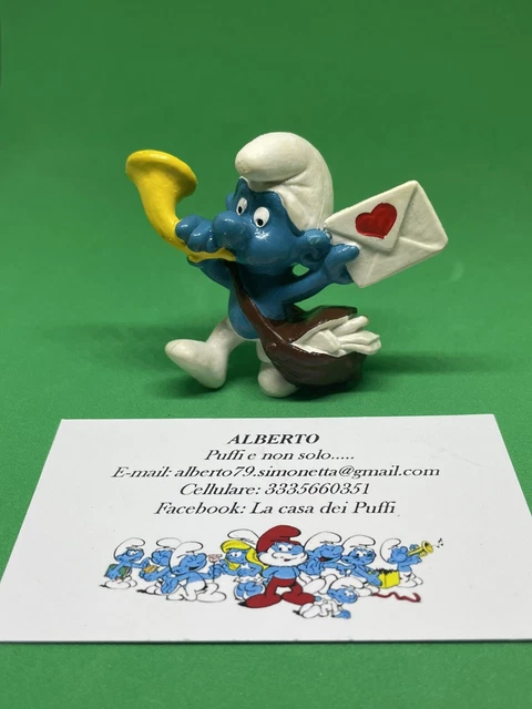 Puffi Smurfs Puffo Postino Smurf Postman Made In Sri Lanka 20031 Variante 5C