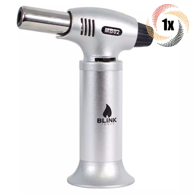 1x Torch Blink MB02 Silver Refillable Butane Torch | Adjustable Flame