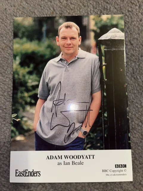 BBC EastEnders Ian Beale Hand Signed Cast Card Adam Woodyatt Autograph