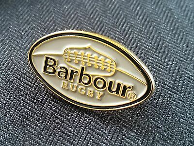 A Quality Hard Enamel Barbour Rugby Pin Badge