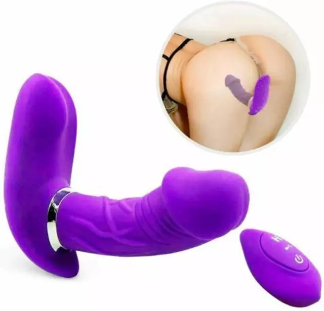 Sex-Realistic-Remote-Wearable-Vibrator-Massager-G-spot-Dildo-Toys For Women