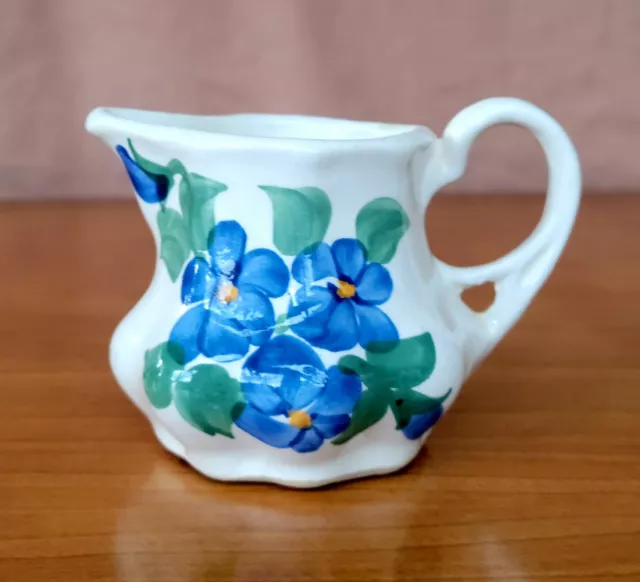 Cash Family Floral Creamer Hand Painted Vintage American Pottery