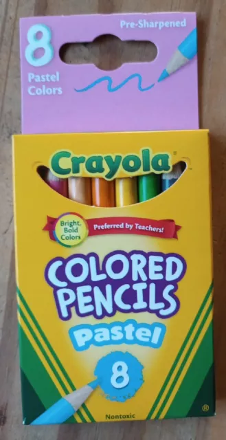 8x Crayola Colored Pastel Pencils Drawing Arts & Crafts Creative School Home