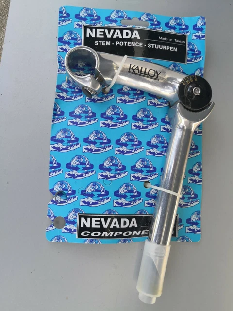 Potence Vélo Nevada Réglable - Aluminium, Diamètre Pivot 28,6 Mm, Longueur 120 Mm, Neuve