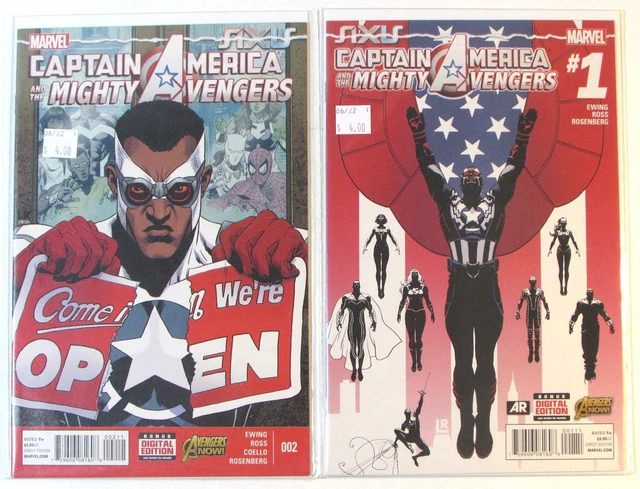 Captain America and Mighty Avengers Lot of 2 #1,2 Marvel (2015) Axis Comics
