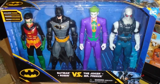 Batman And Robin Vs The Joker & Mr. Freeze - Action Figure Set -  Spin Master