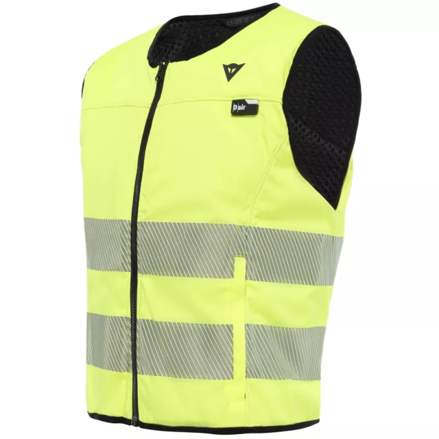 Dainese Smart Jacket Motorrad Airbagweste Schutzweste Protektor gelb Herren