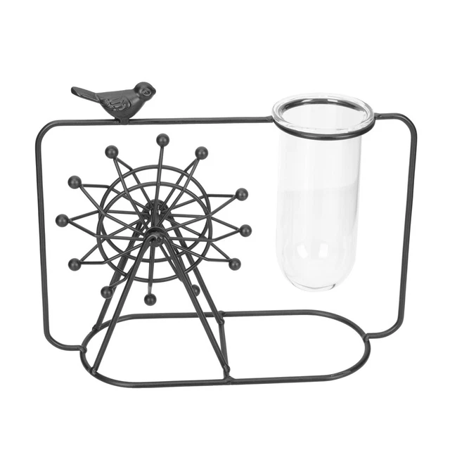 2 Mini Stazioni Di Propagazione Magnetiche Per Piante - Vasetti In Vetro E Legno Per Frigorifero - Set Da 2 - Ideali Per Idroponica, Fiori E Decorazione Casa