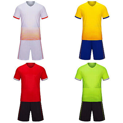 Kinder Jungen Fußball Sommer Sport Set T-Shirt Kurze Hose Trainingsanzug Unisex