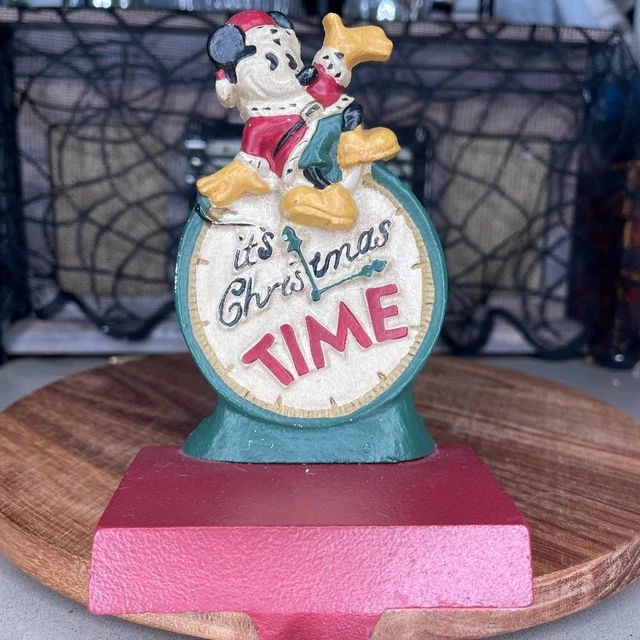 Mickey Mouse cast iron stocking holder