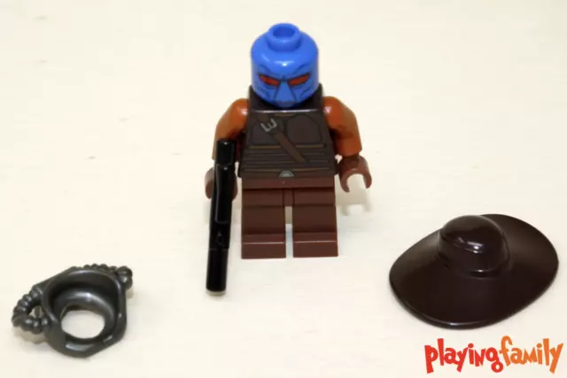 STAR WARS LEGO®-Figur Cad Bane mit Blaster aus Set 75024 + Atemgerät aus 8098