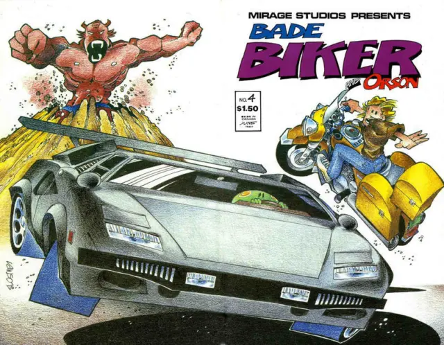 Bade Biker & Orson #4 Mirage Studios Comics June Jun 1987 (VFNM)