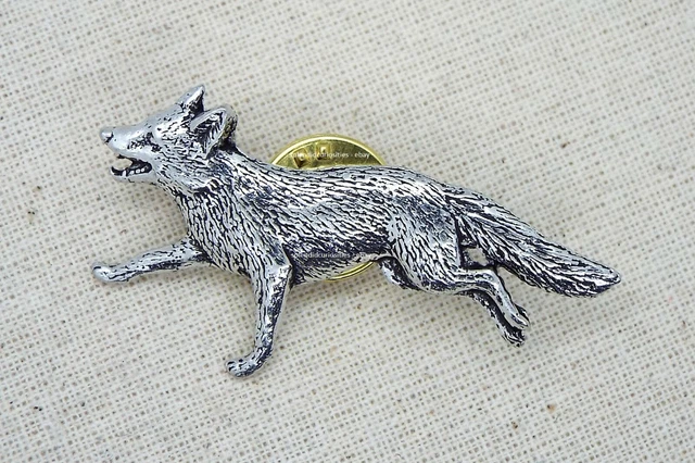 Hare Running Pewter Pin Badge Hand Made In Cornwall - Foto 9