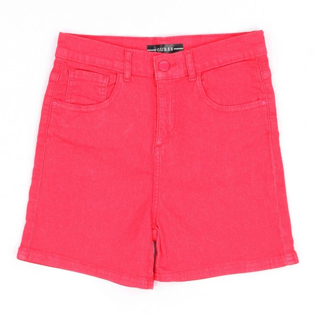 Shorts GUESS kids Bambina Rosso Denim 5