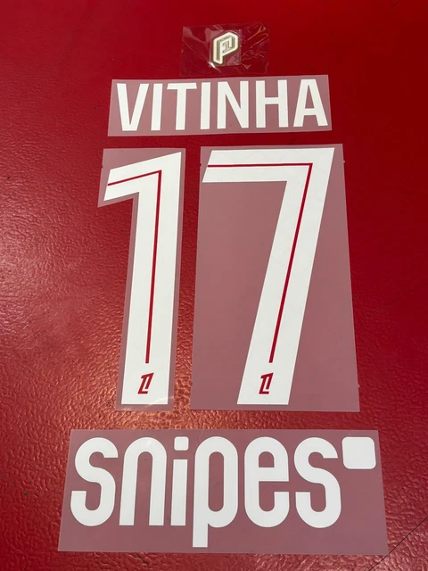 Kit Patch flocage VITINHA #17 PSG domicile 25-26 Ligue 1 Coupe du monde