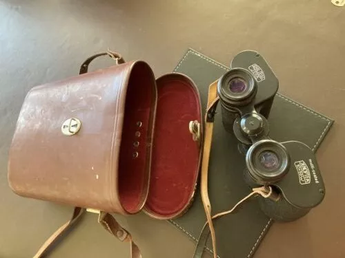 Vintage Carl Zeiss Binoculars Jenoptem No 4880732 10 x 50W with original case