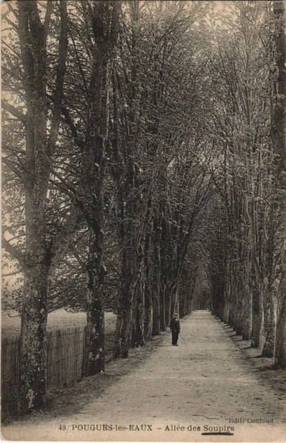 CPA POUGUES-LES-EAUX Allee des Soupirs (989326)