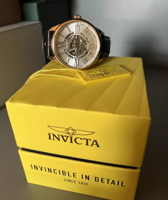 Invicta Rose Gold Skeleton 22569 Men’s Automatic Watch