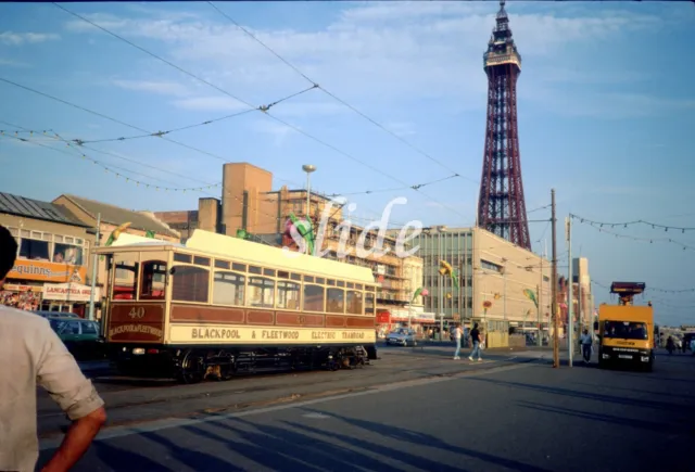 Blackpool Fleetwood Box Tram 40 North Pier Launch 1988 Original Slide+Copyright