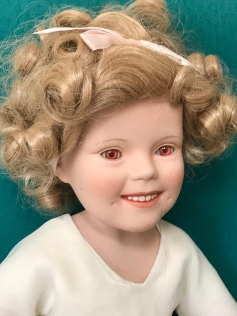 Danbury Mint 18" Shirley Temple ~ Elke Hutchens Porcelain Flowergirl Doll