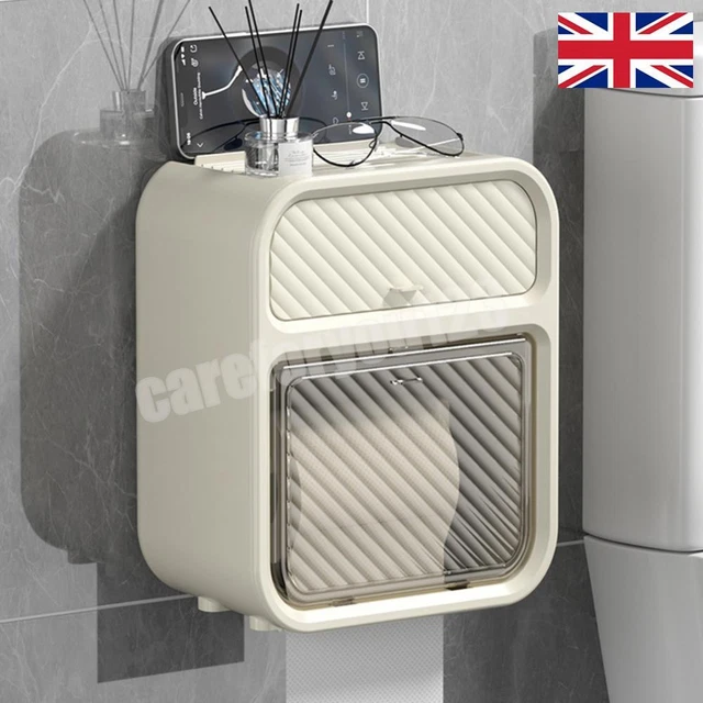 Scatola per salviette umidificate Scatola per organizer per salviette a parete Dispenser per asciugamani di carta autoadesivo per cucina e bagno  15