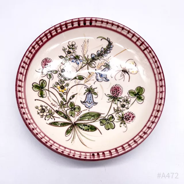 Vintage Graf Keramik Wandteller Motiv: „Blumenwiese“ Handarbeit Made in Germany